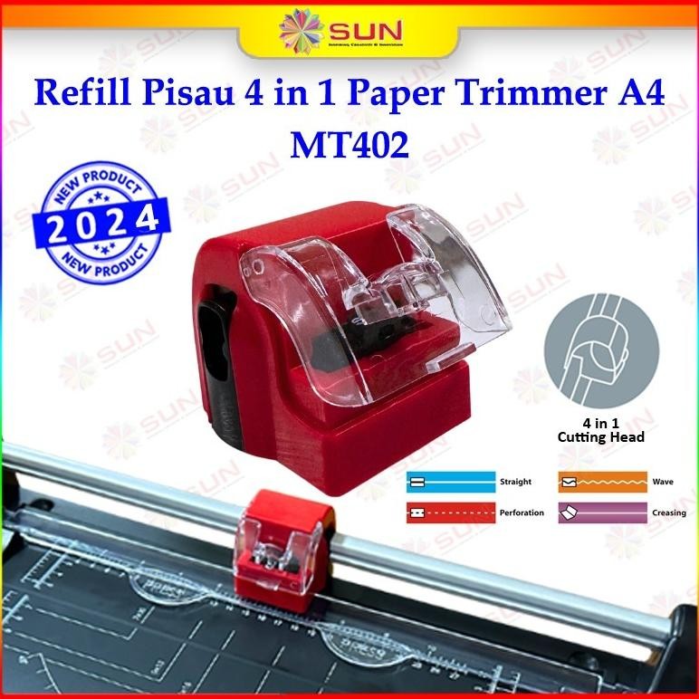

JH8 Alat Potong Kertas 4 in 1 A4/A3 Vertikal 30 cm /12 in 1 863 A4 - SUN Cutting Pro MT400/MT402/CP-MT401A4 Paper Cutter Trimmer Multifungsi A5/A4/A3 untuk Potong / Garis Lipat CREASING SCORING / Putus putus PERFORATION / Potong Gelombang Wave