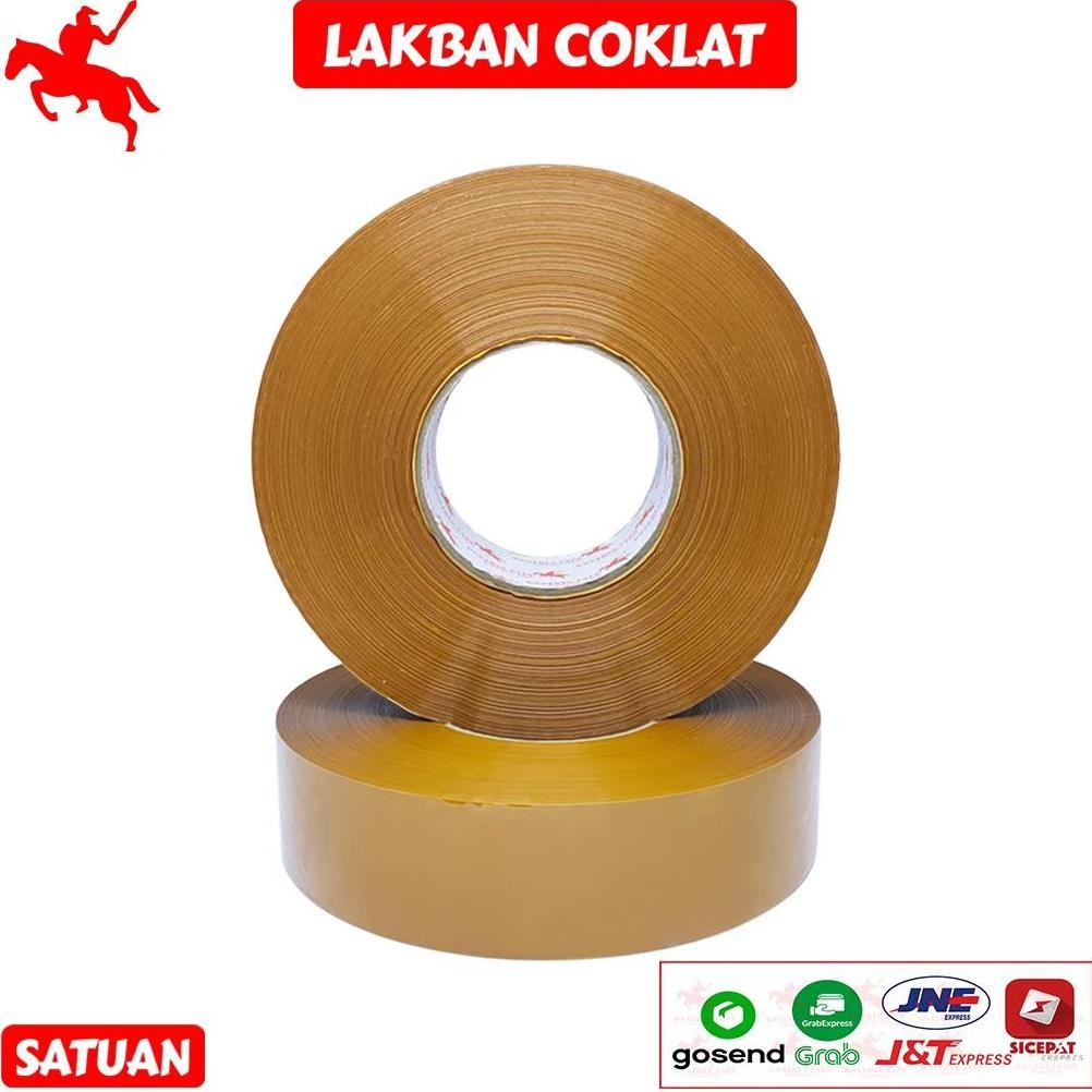 

JH8 Lakban OPP Tape / Lakban Coklat KSATRIA Tape 500 Yard -Pcs