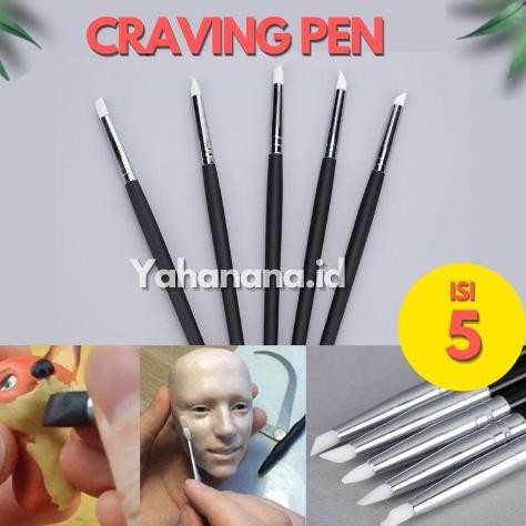 

JH8 CARVING PEN BRUSH POTTERY CLAY SCULPTURE CERAMICS TOOL DOUBLE/ PENA UKIR/ CLAY FONDANT