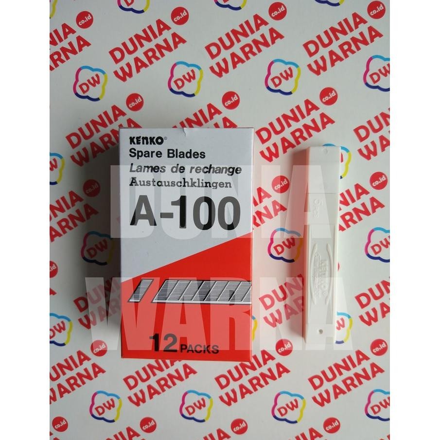 

JH8 [Box] KENKO ORIGINAL Isi Cutter Mata Pisau Kater A-100 Spare Blade Standar Bisa Untuk Semua Cutter