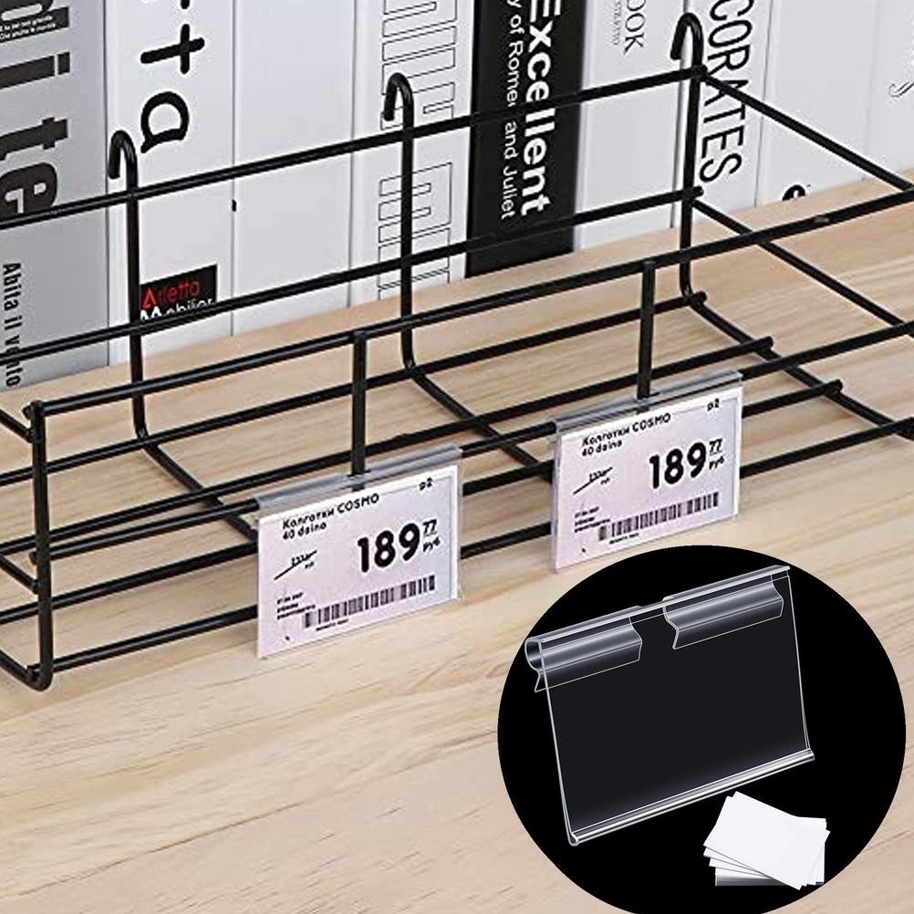 

JH8 Isi 50 Price Tag Holder Price Rail/Label Harga Type Jepit/Tempat Harga Rak Minimarket Label Display Harga