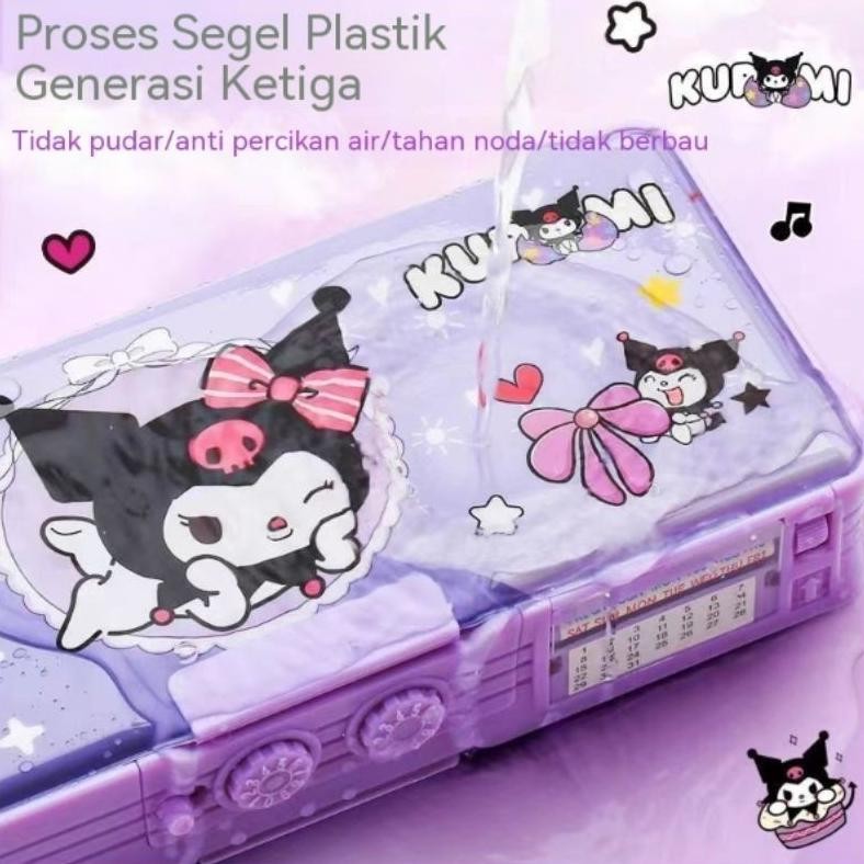 

JH8 Password Kuromi Sandi Kotak Pensil Tempat Pensil Boneka Lucu Berkapasitas Besar Tempat Pensil Lapis Ganda Multifungsi Rautan Pensil Tempat Pensil Berk WJH