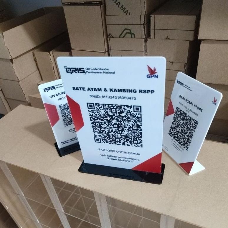 

JH8 custom Qris murah ukuran A5