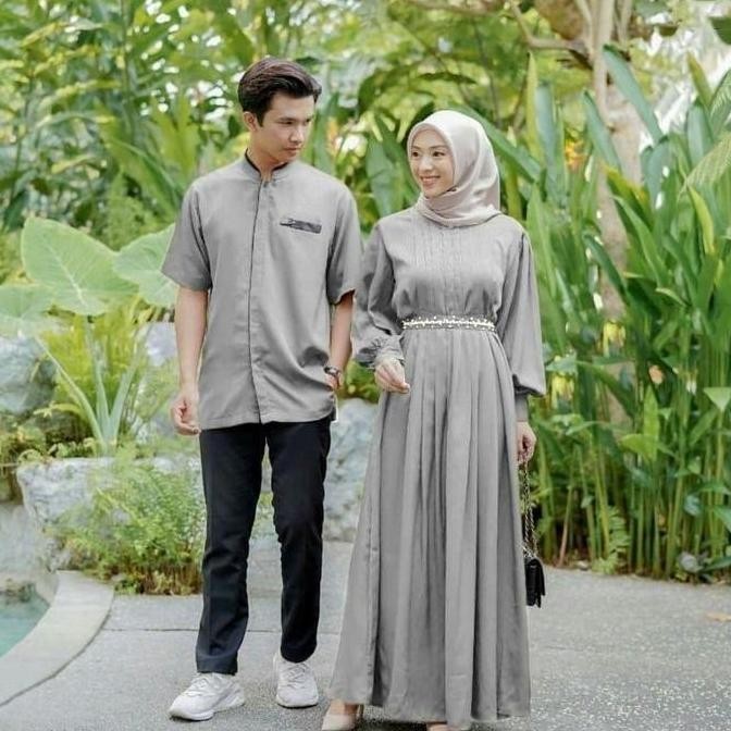 CP RELINE GAMIS COUPLE PREMIUM SHAKILA GAMIS COUPLE JUMBO BAJU COUPLE MuslimAH Muslim Panjang Pasang