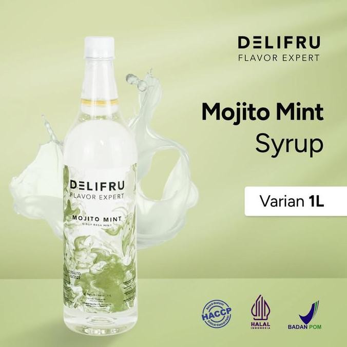 

Mojito Mint Syrup Delifru 1 Liter - Sirup Mint Premium