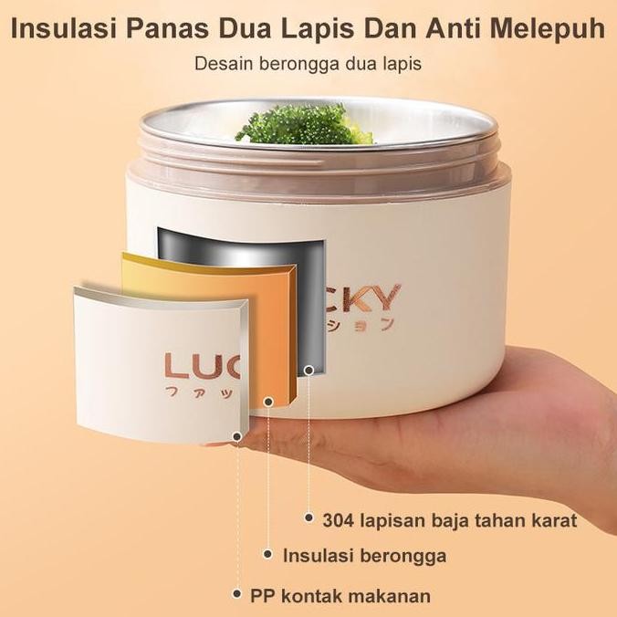 KOTAK MAKAN STAINLESS LUNCH BOX STAINLESS KOTAK MAKAN STAINLESS STEEL 304 TERMASUK PERALATAN MAKAN