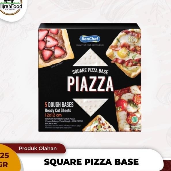 

Bonchef Square Pizza Base Piazza Mini Pizza Dough 225 Gr 5 Pcs
