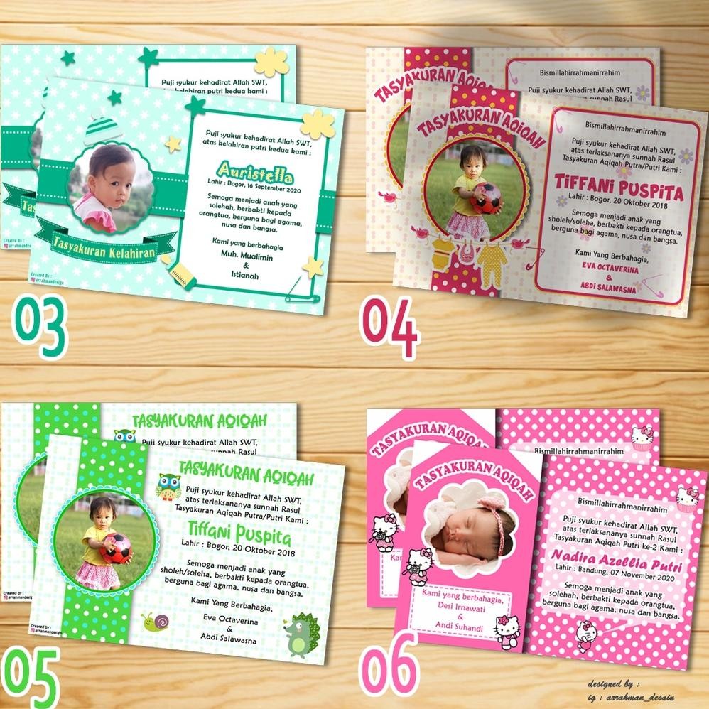 

JH8 Isi 100 pcs Stiker Aqiqah / Tasyakuran Kelahiran/ tasyakuran selapanan