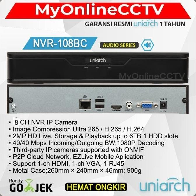 Uniview NVR-108BC Network Video Recorder