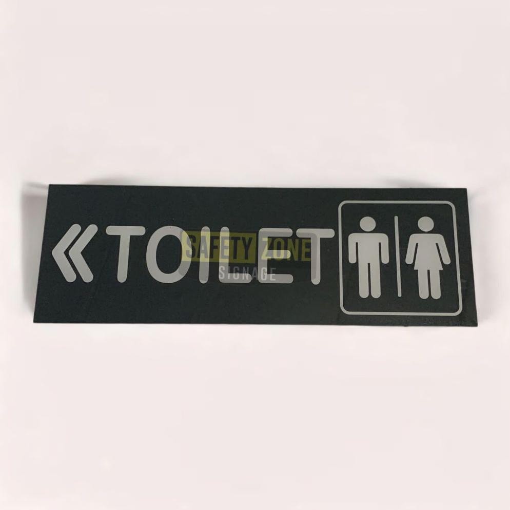 

JH8 Sign Akrilik Toilet Arah panah (HITAM)