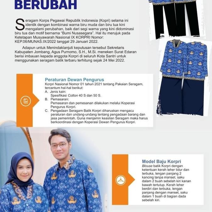 Seragam Batik PNS Pria KORPRI C50s - Badan Furing Hero AS