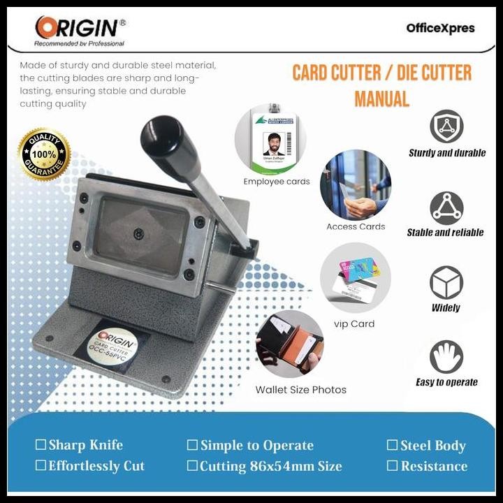 

Terlaris Alat Pemotong Id Card / Plong Id Card / Pvc Card Cutter Occ-55 Origin Good Quality