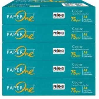 

JH8 PAPERONE A4 75 GRAM - [Grab/Gojek] Termurah !! Kertas Fotocopy Print HVS A4 75 gr PaperOne Box Dus