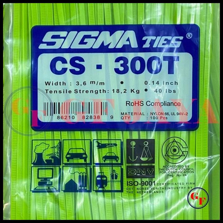 

Terlaris Kabel Ties / Cable Tie Sigma 300 T Warna Biru Pink Hijau Orange Kuning Good Quality