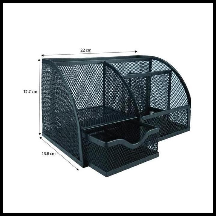 

Terlaris (1 Unit) Desk Set Jaring Joyko Ds-22 Tempat Alat Tulis Pensil Meja Pen Stationery Stand Holder Jala Besi Good Quality