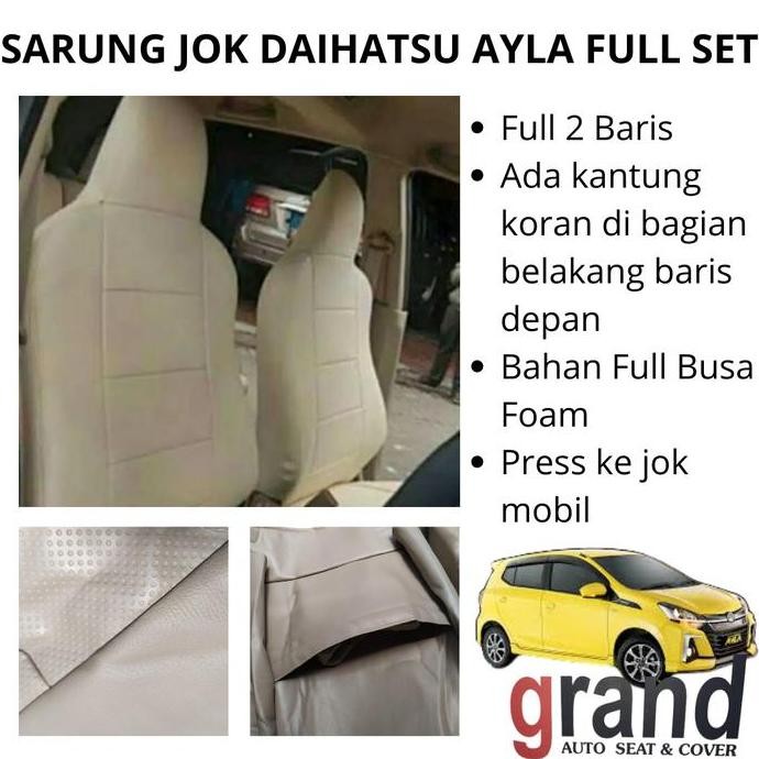 Promo Sarung Jok Cover Jok Mobil Daihatsu Ayla Full Set Grand Original COD