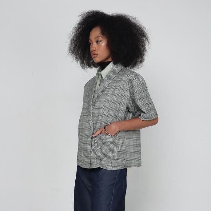 Nasl By Nagita Slavina Char Grey Blouse Co