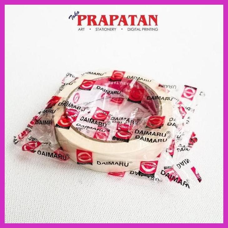 

( SEKOLAH / LUKIS ) PROMO LAKBAN KERTAS DAIMARU / MASKING TAPE 24MM (1 INCH) (SENI / MENGGAMBAR / ART / KERAJINAN ) SIAP KIRIM