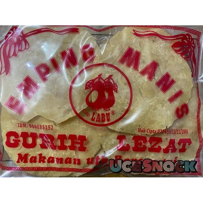 

Emping Melinjo Mentah Manis Cap Labu 300gram