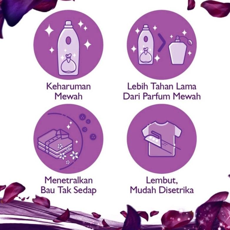 HJK Downy Pelembut Dan Pewangi Pakaian Konsentrat Mystique 1,5 Liter