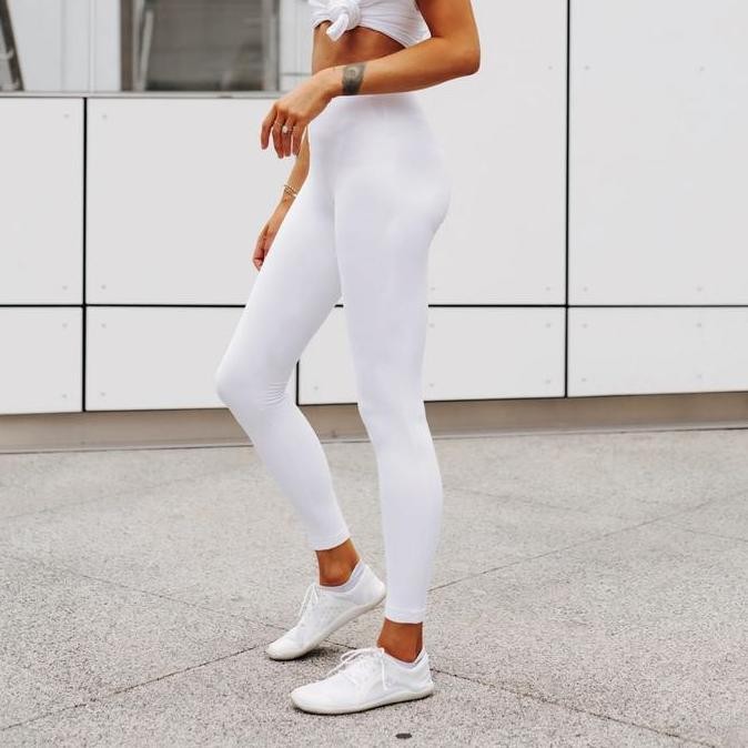 Legging Wanita Polos Tebal | Celana Legging Fit To XXL | LEGGING PUTIH POLOS