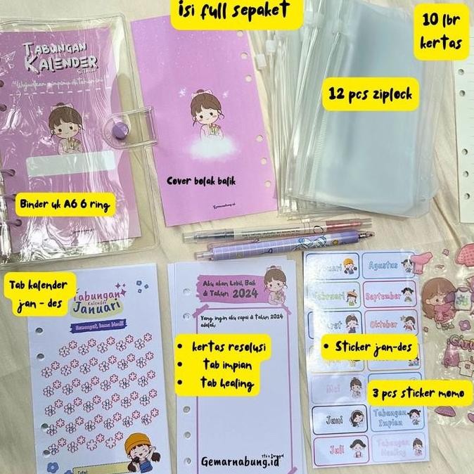 

Paket Binder Nabung Kalender Isi 12 Ziplock