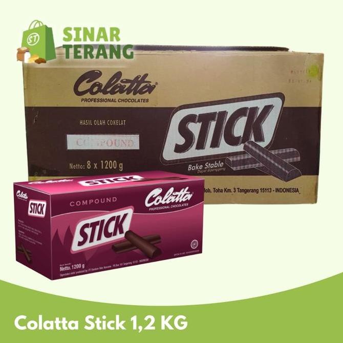 

Colatta Stick Bake Stable 1.2Kg Coklat Compound Batang Stik Grosir