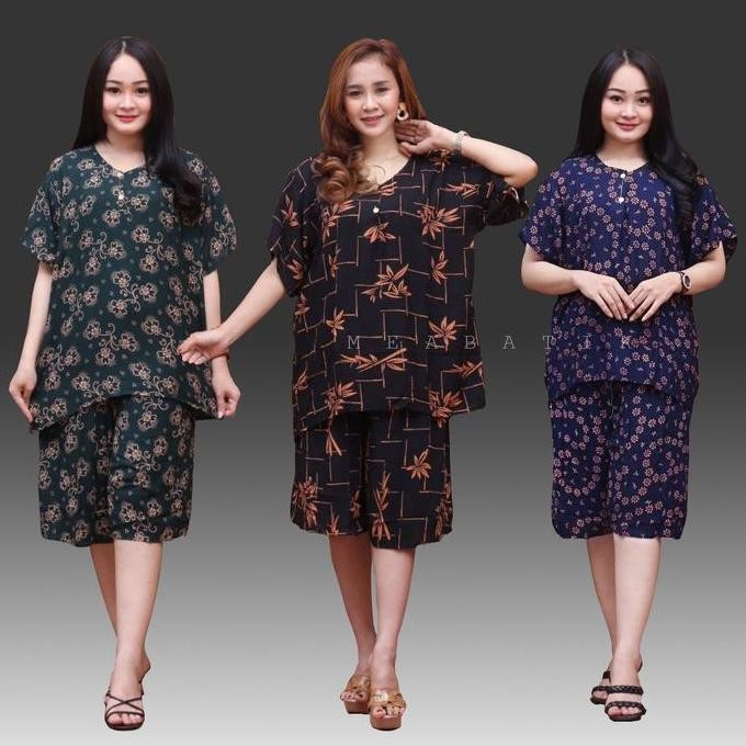 Setelan Kulot Jumbo/Daster Jumbo/Baju Tidur/Baju Santai/Batik Co