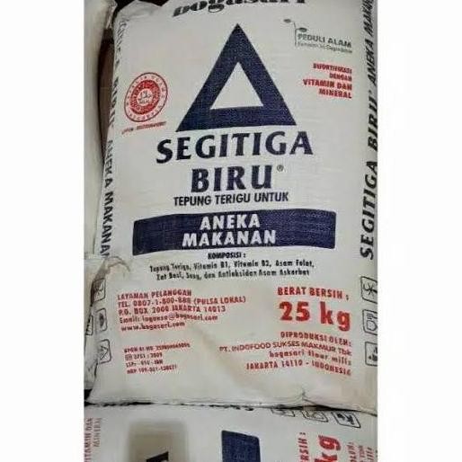 

Tepung Terigu Segitiga Biru 25 Kg Per Pack 1 Karung