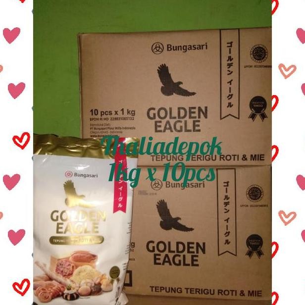 

Bungasari Golden Eagle 1Kg X 10 Pcs= 1 Karton, Tepung Terigu Serbaguna