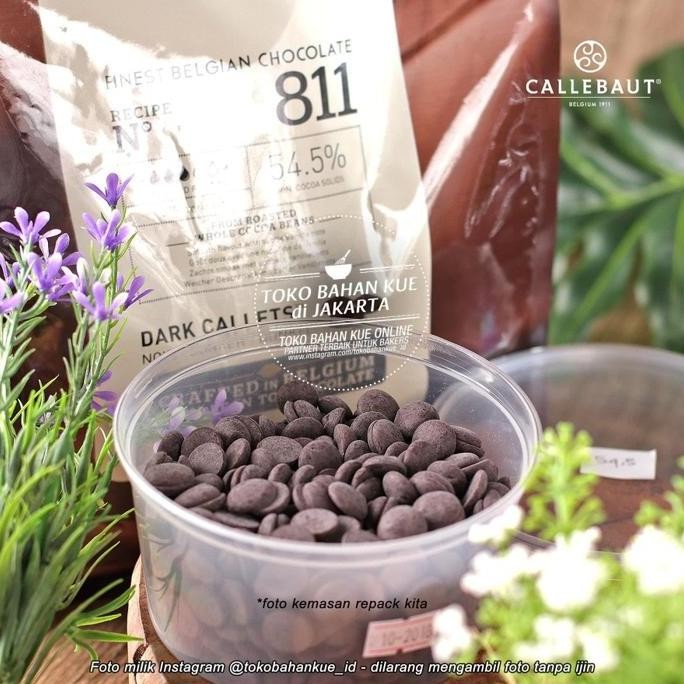 

Callebaut 811 Nv 54,5% 250Gr Dark Couverture Chocolate Cokelat 811Nv