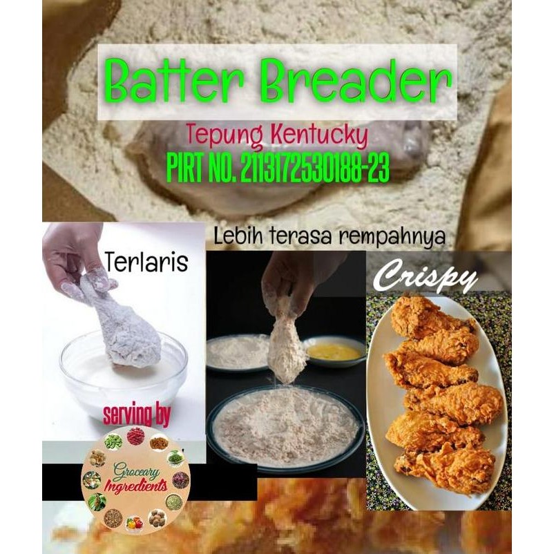 

Batter Breader 5Kg / Tepung Kentucky /Tepung Fried Chicken 5Kg