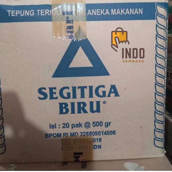

Tepung Terigu Dus 500G X 20Bks / Terigu Segitiga 500G / Segitiga 1/2Kg