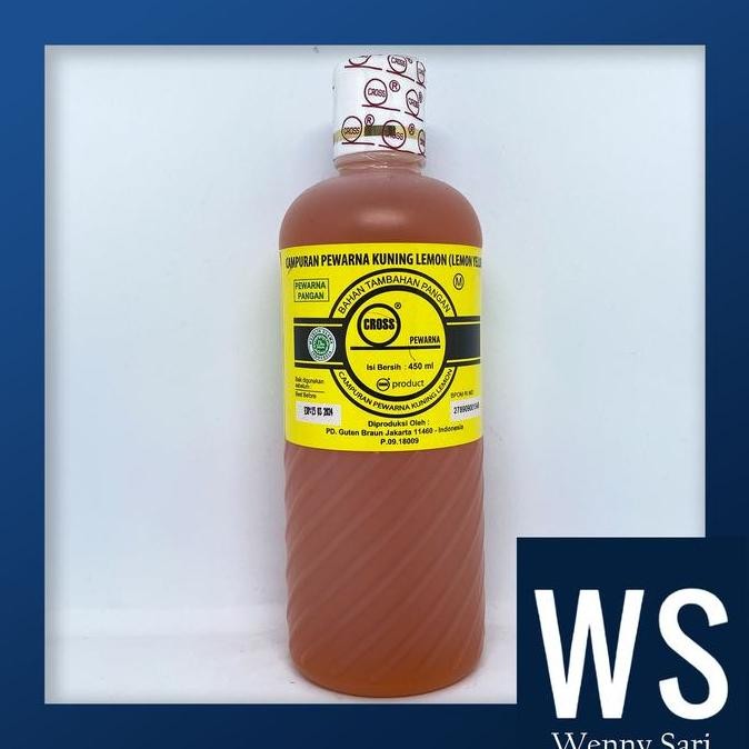 

Pewarna Lemon Yellow/Kuning Lemon Cross Food Coloring Oil Based 450 Ml