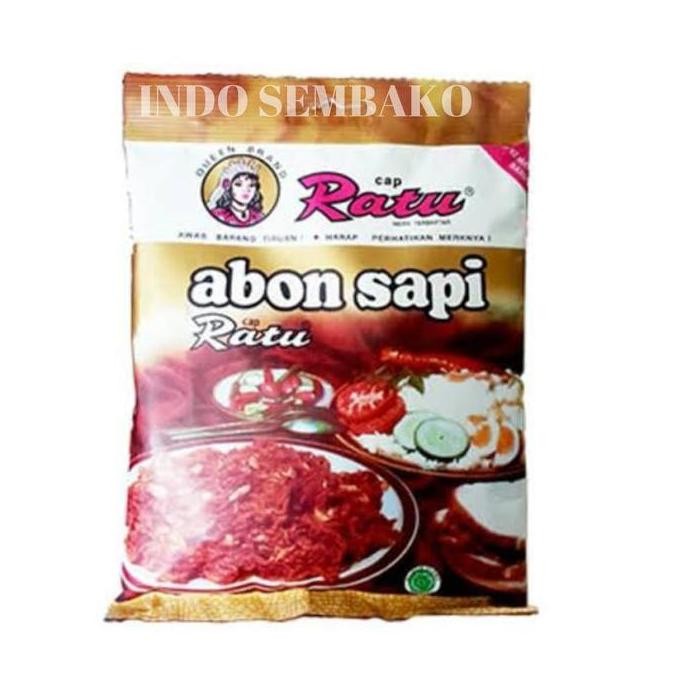 

10 Bungkus Abon Ratu / Abon Sapi Cap Ratu 90G X 10 Bks / Floss