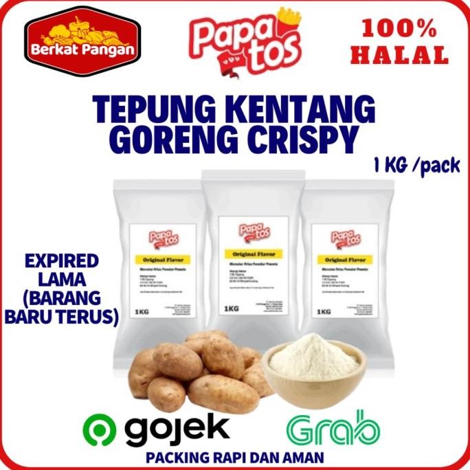 

Papatos Tepung Kentang Untuk Long Potato / Potato Crunch 1Kg