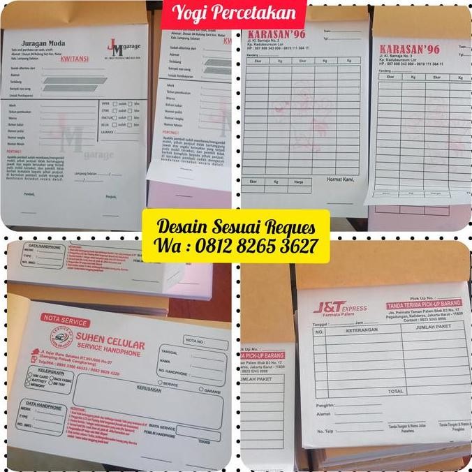 

Nota Bon Kwitansi Faktur 2 Warna