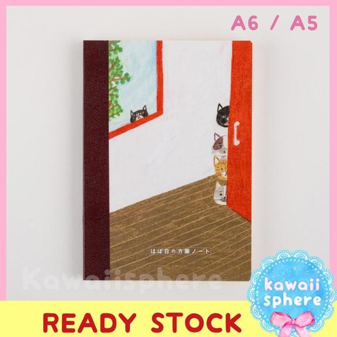 

Hobonichi Plain Notebook A5 / A6 Cat | Who Is It By Keiko Shibata | Ready Stock