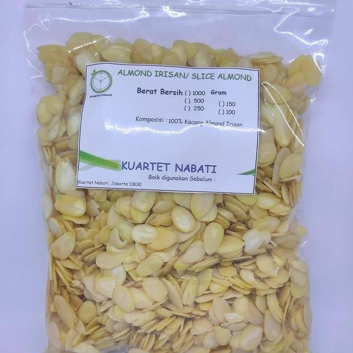 

1000Gr Almond Sliced / Almond Irisan Mentah/ Raw