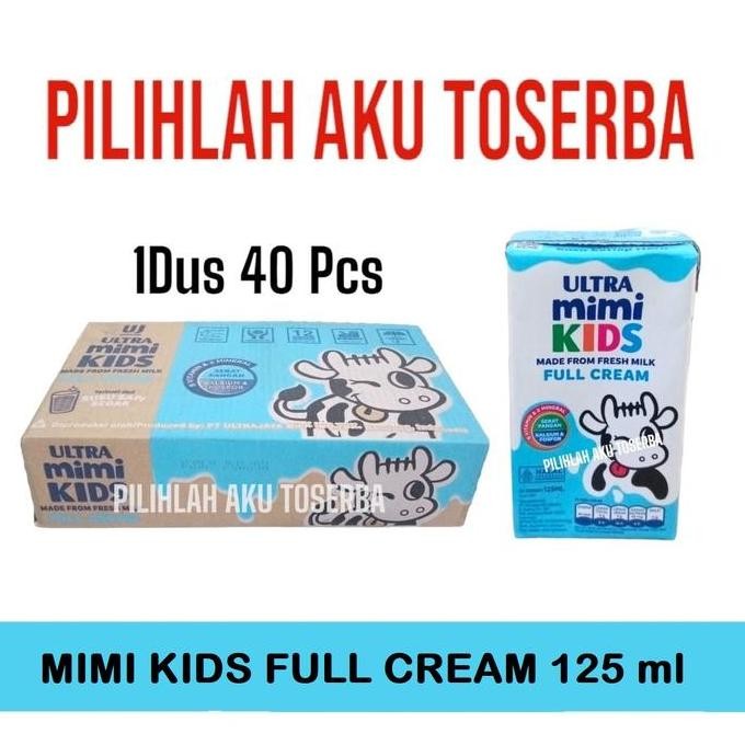 

Susu Ultra Mimi Kids (Full Cream) - 125 Ml (1 Dus Isi 40)