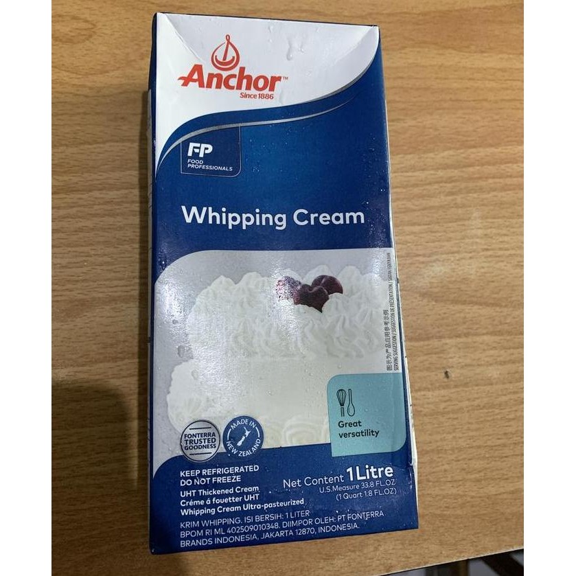 

Anchor Whipping Cream 1Liter