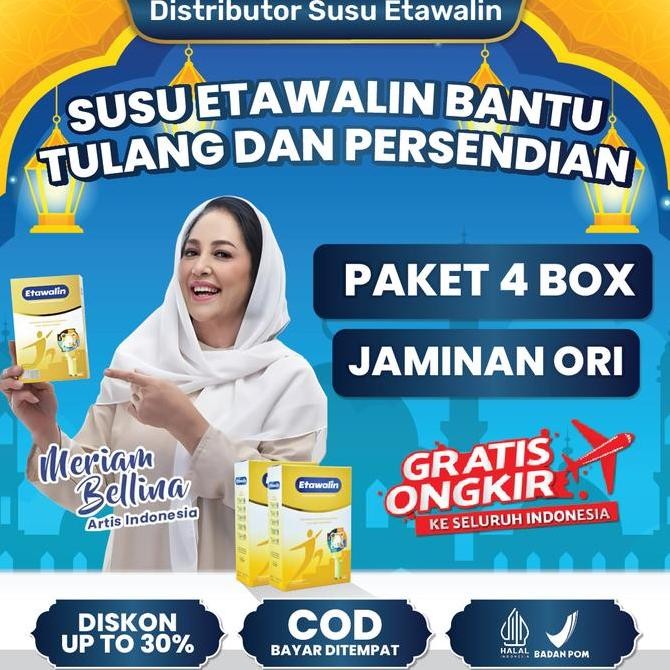 

Etawalin Paket 4 Box Produk Asli Susu Etawa Original Sudah Bpom Halal Dan Bisa Cod