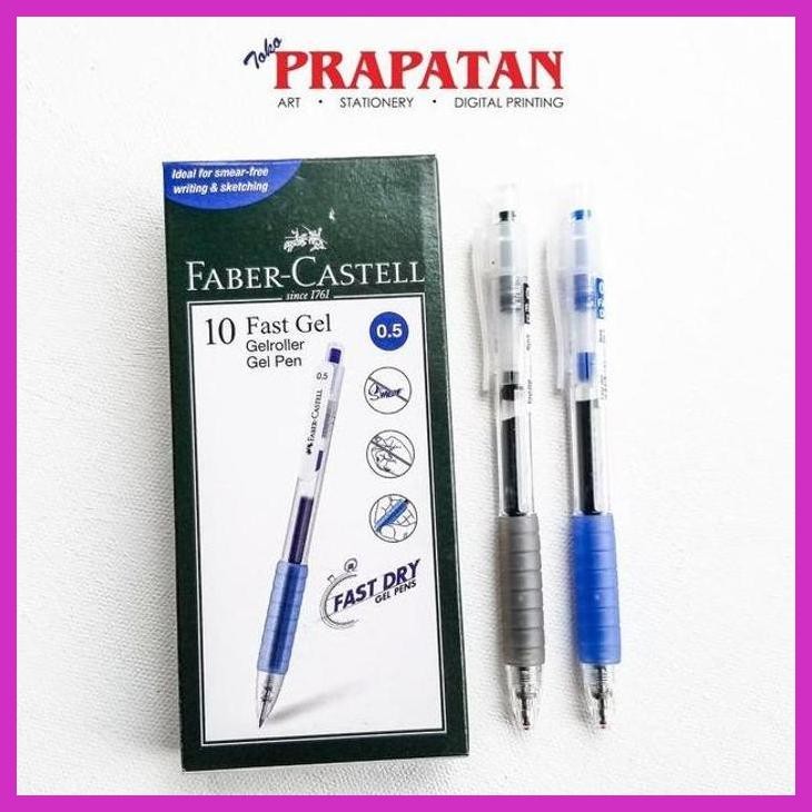 

( SEKOLAH / LUKIS ) PROMO FABER CASTELL FAST GEL PEN 0.5 / PULPEN (SENI / MENGGAMBAR / ART / KERAJINAN ) GOOD QUALITY