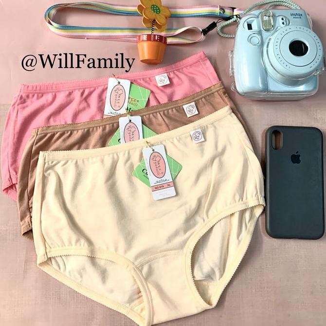 Celana Dalam Yadaili/ Cd Wanita/ Katun/Size Xl/6Pc