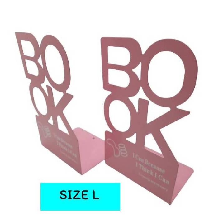 

JH8 Pembatas buku besi | Bookend Holder Buku (BOOK)