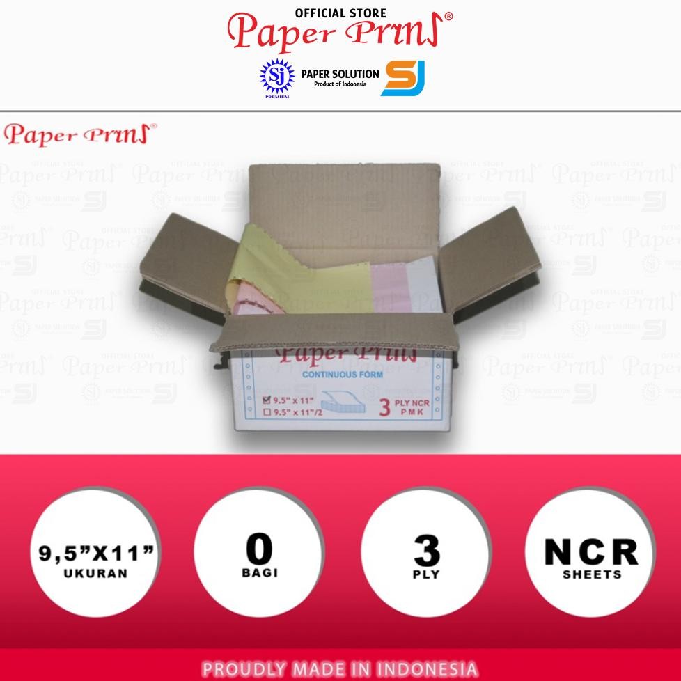 

JH8 Paperpryns Kertas Continuous Form 3PLY NCR 9,5" x 11