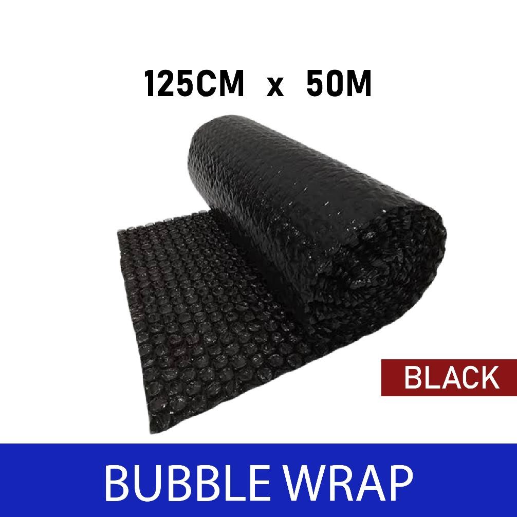 

JH8 BUBBLE WRAP MURAH PROMO. 125CM X 50M HITAM | BUBBLE WRAP BENING 1.25M X 50M KHUSUS INSTAN