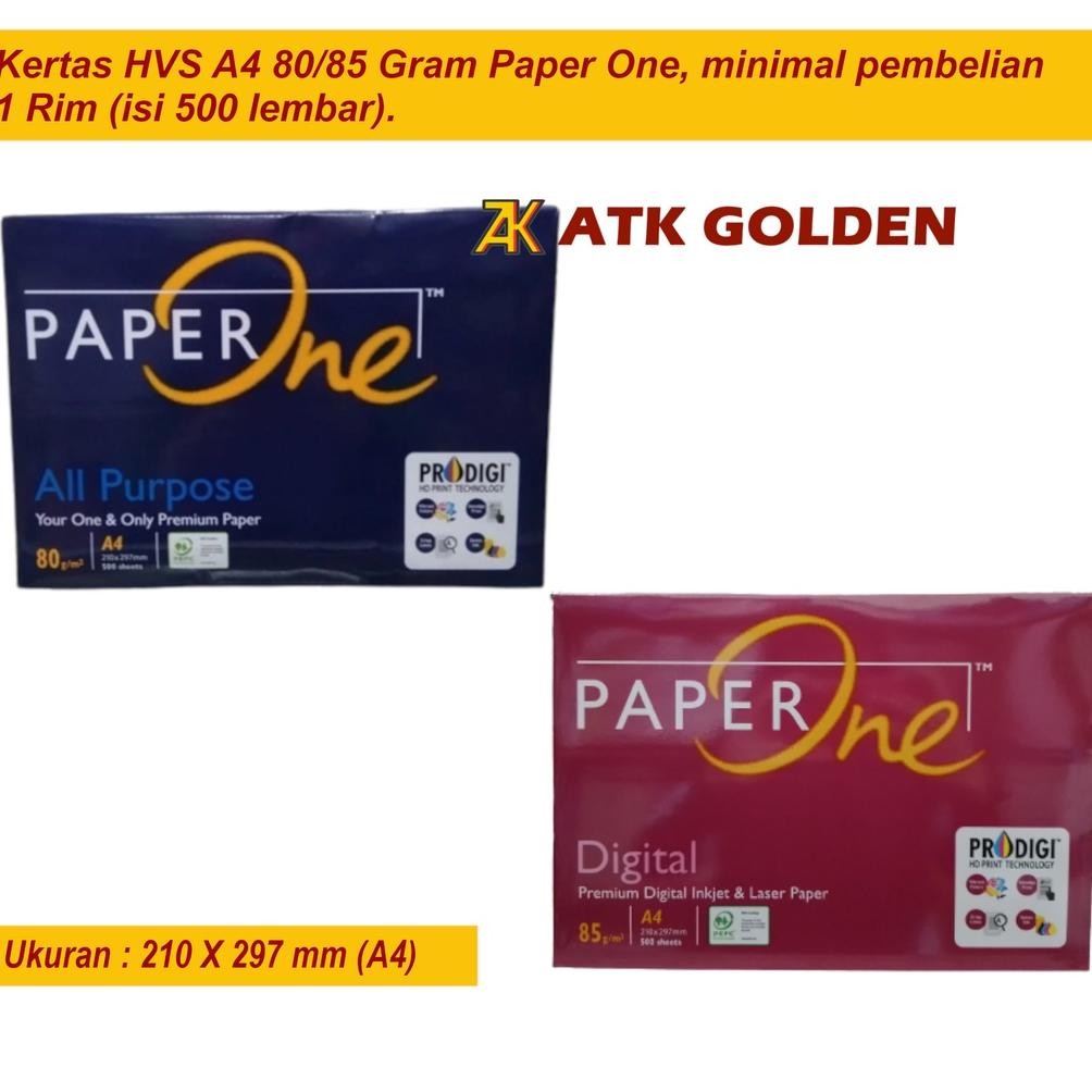 

JH8 Kertas HVS A4 80gr Paper One
