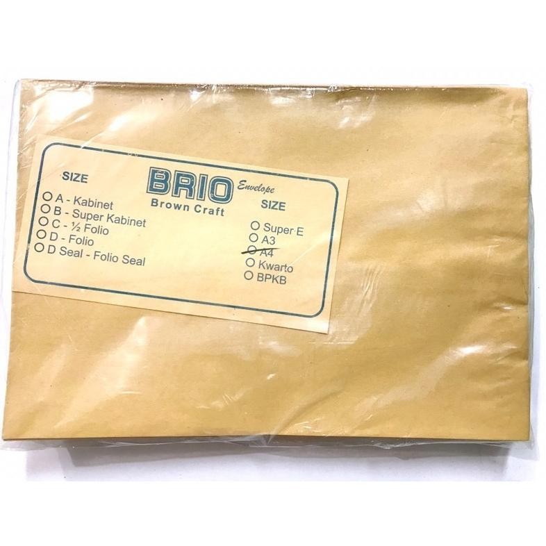 

JH8 Amplop Coklat Polos A4 isi 100 lembar