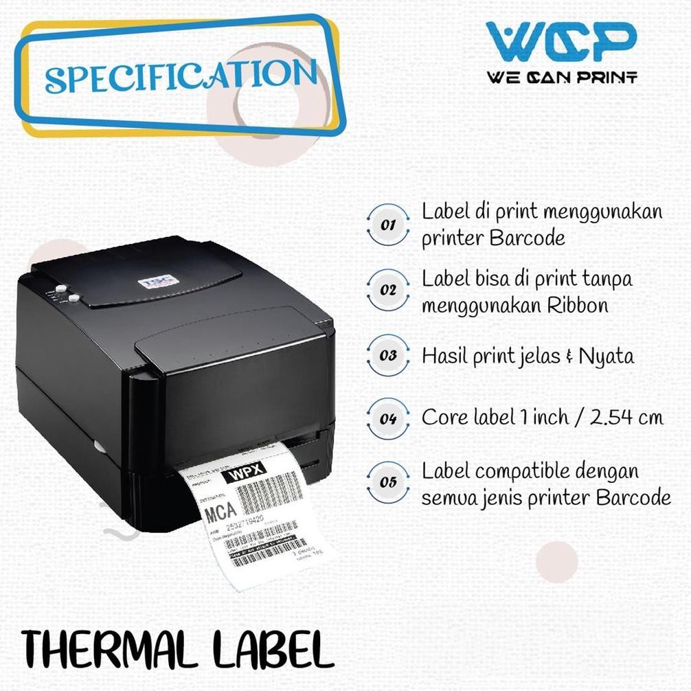 

JH8 Label Sticker Thermal 100mm x 120mm Resi Pengiriman Online 100x120 mm